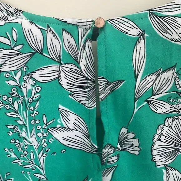 Womens green and white floral dress size medium - Picture 6 of 6